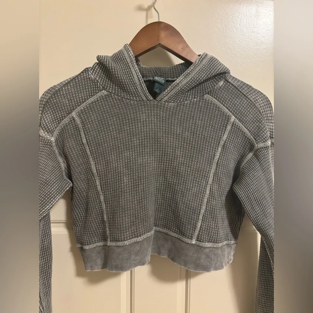 Wild Fable Hoodie Crop Long Sleeve Shirt - Picture 3 of 10
